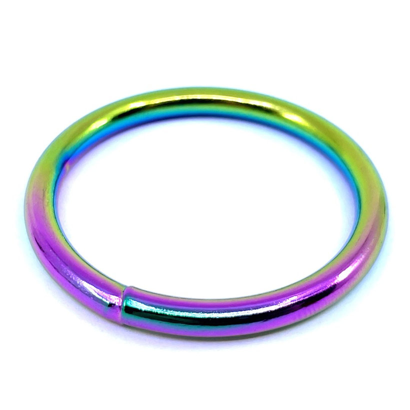 Kroužek svařovaný duhový 3x15mm