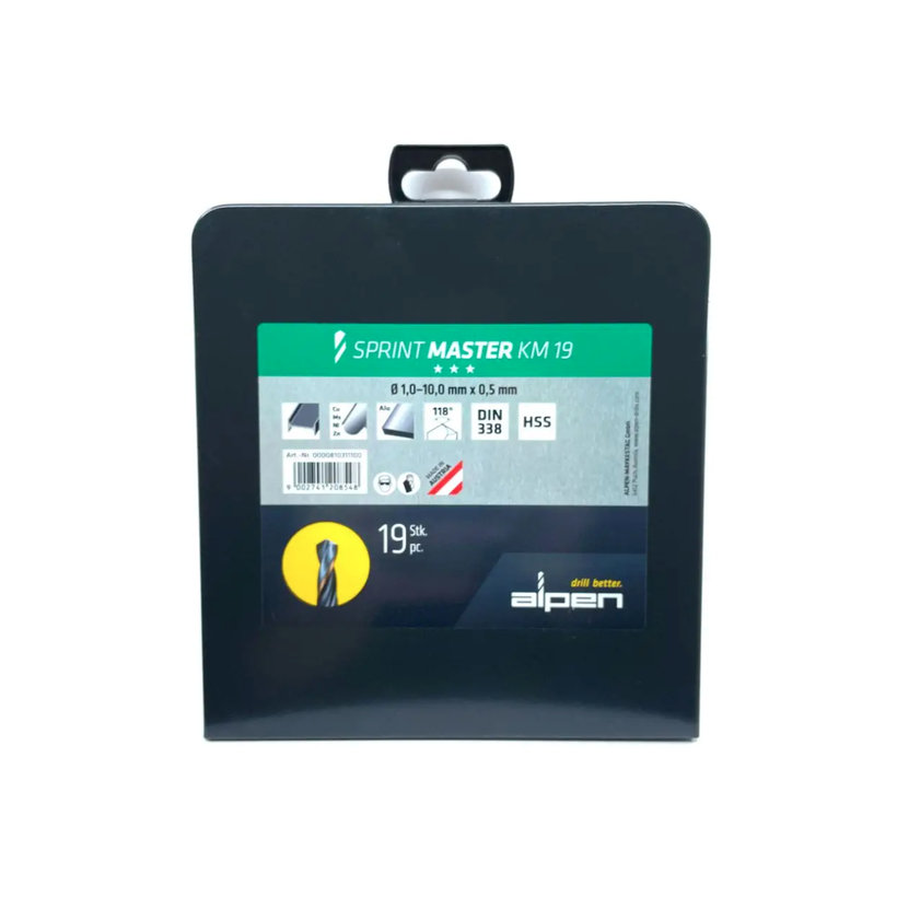 Sada vrtáků do kovu Sprint Master - 19 dílná