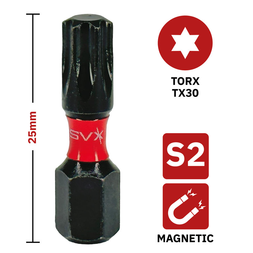 Bit magnetický TX30x25mm