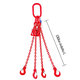 Řetězový závěs oko-4 háky tř 80 se zkracovačem (1 m, 4250/3000 kg, 8 mm)