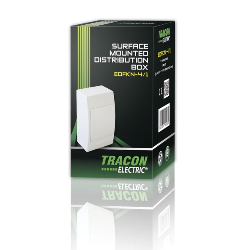 Rozvodná skříň nadomítková s bílými dvířky 150x205x75mm