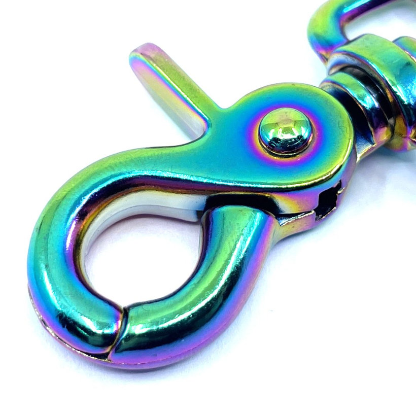 Karabina vypouštěcí duhová 59x20mm