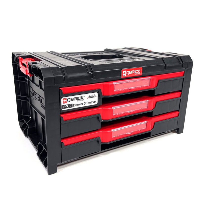 Box QBRICK® System TWO Toolbox 3-zásuvkový organizér 245x445x320mm