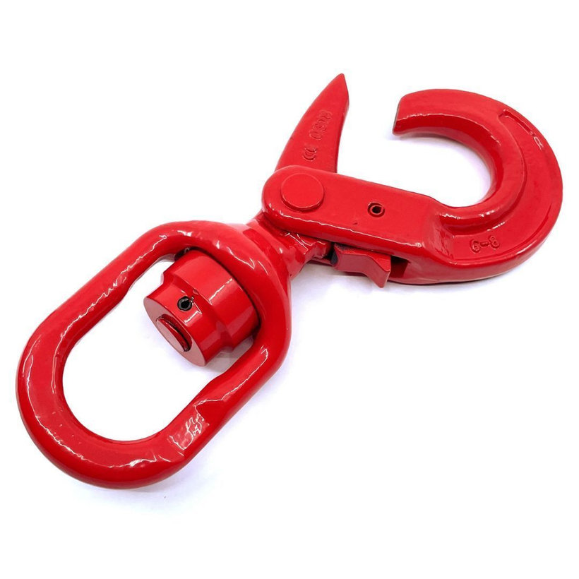 Hák otočný samoz. s ložiskem tř 80 červený 13mm