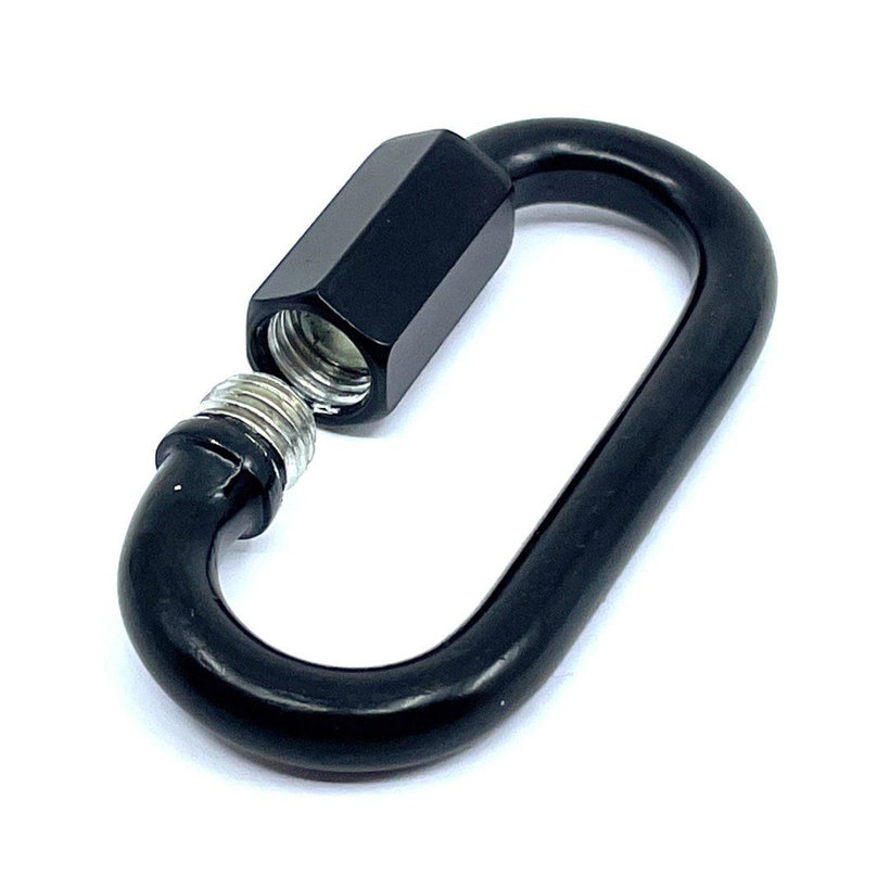 Karabina s maticí černá 8mm