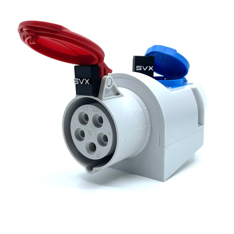 Zásuvka nástěnná IZVZ 1653 16A 5p + 230V