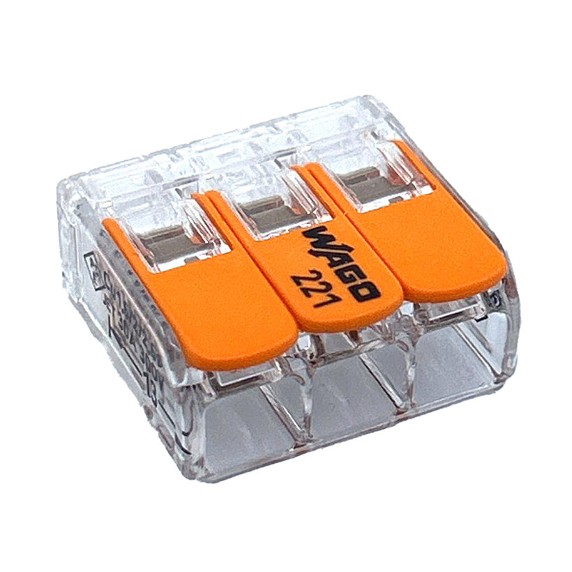 Svorka bezšroubová s páčkou - 3 vodičů