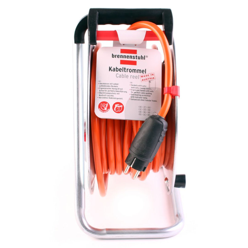 Prodlužovací kabel na bubnu BREMAXX sivý 25m