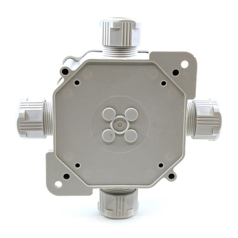 Krabice rozvodná 6455-27P/2 šedá 144x144x67mm