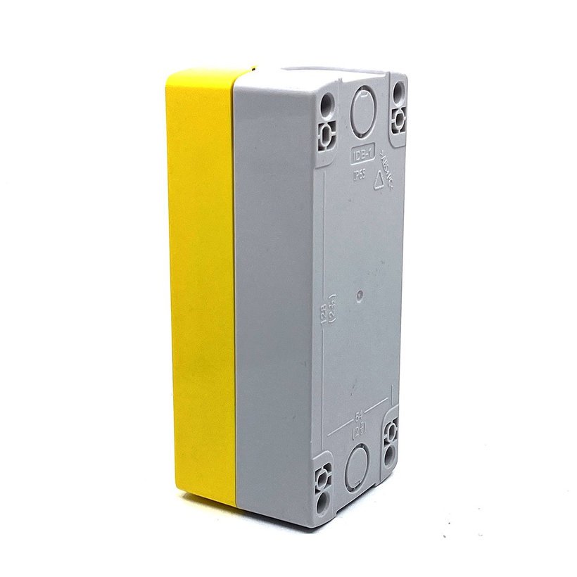 Krabicová sestava k tlačítkům žlutá - 3x otvor