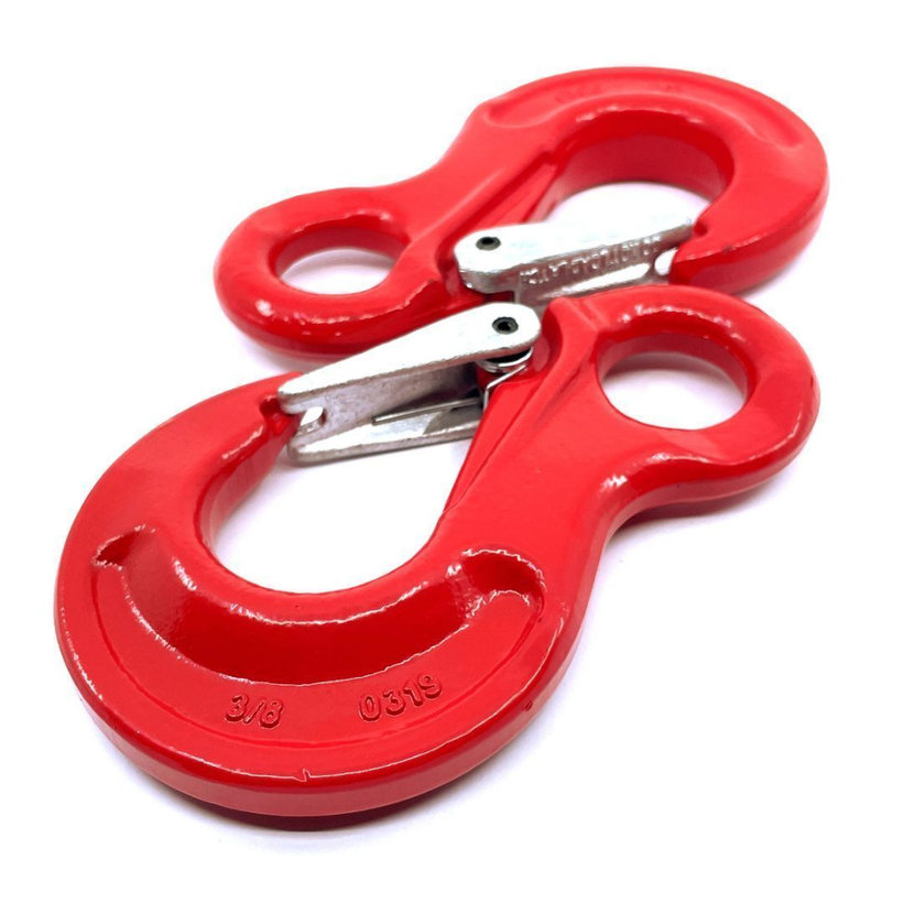 Hák s okem tř 80 červený 16mm