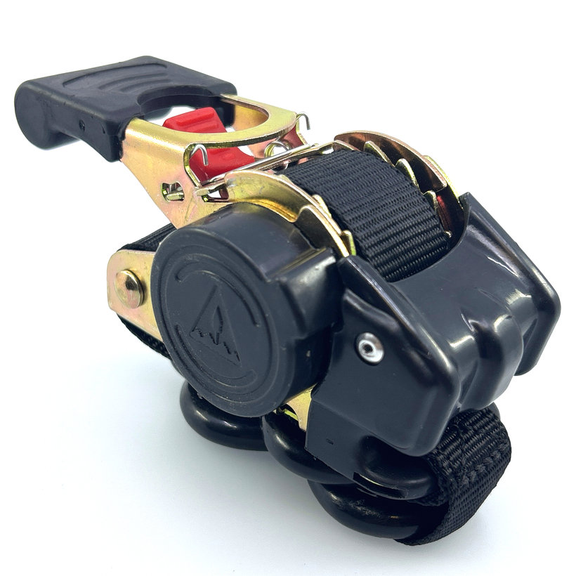 Samonavíjecí upínací pás / kurtna / s navíječem a háky 3M