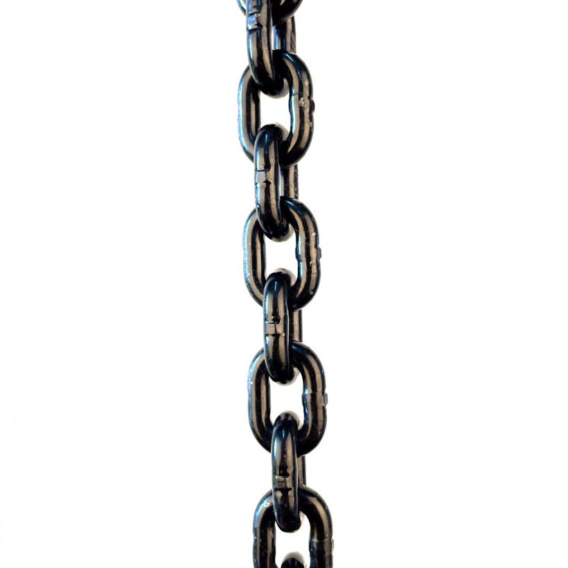 Řetězový závěs oko-hák tř 80 se zkracovačem (1 m, 1120 kg, 6 mm, černá)