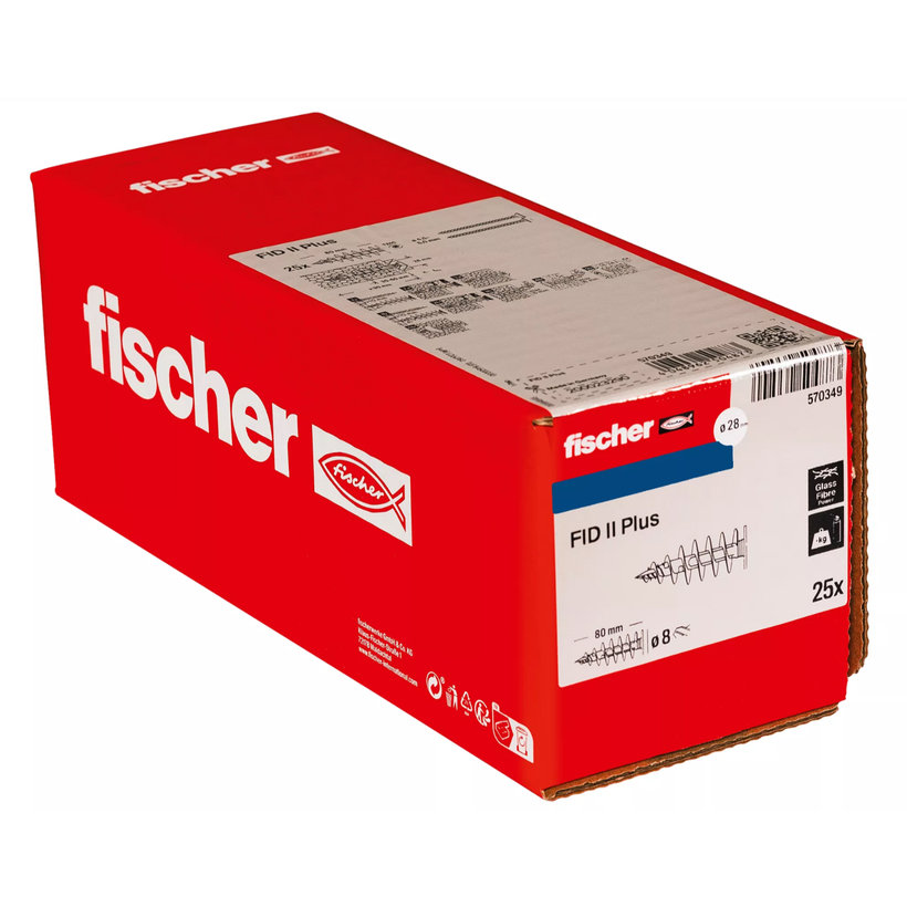 Spirálová hmoždinka FID II Plus 80 mm