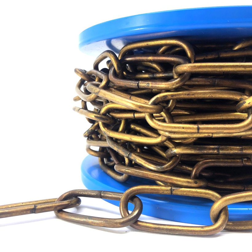 Řetěz ozdobný/brunýr.mosaz 4mm