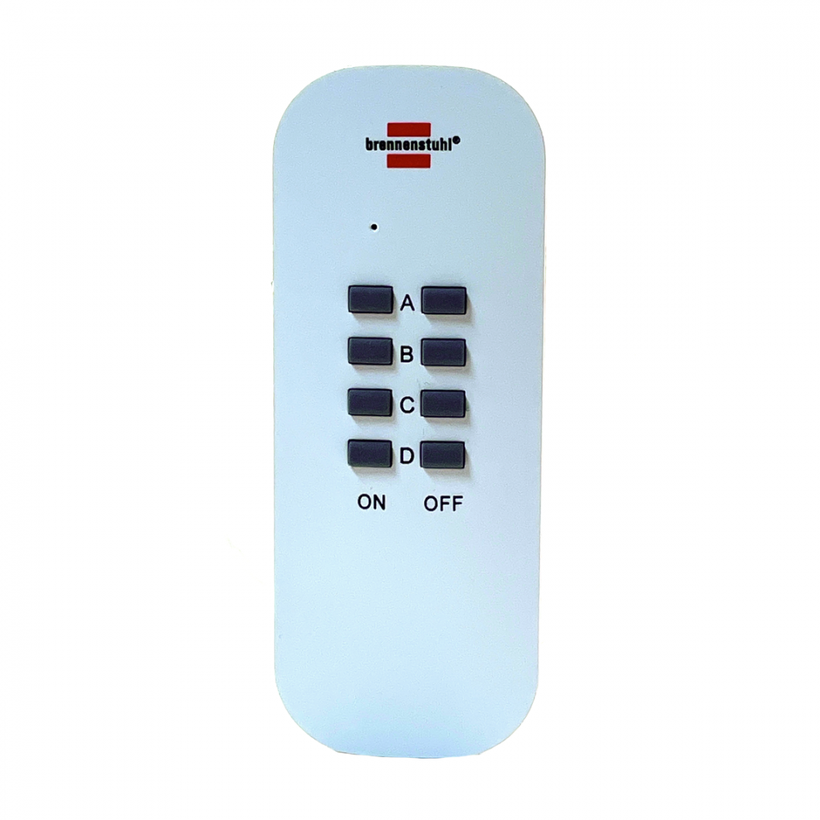 Dálkový spínací set 2 zásuvky 1000W IP44 černý