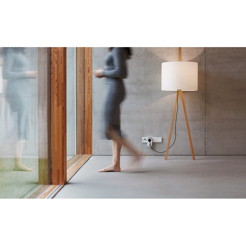 Dálkový spínací set 3 zásuvky 1000W IP20 bílý