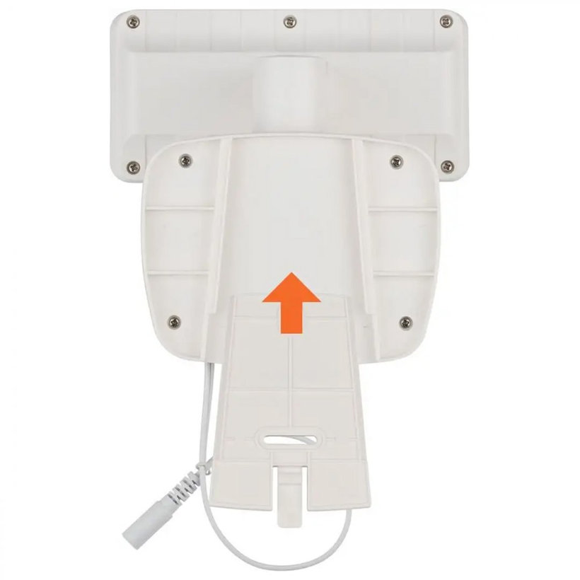 Solární LED reflektor s pohybovým PIR detektorem bílý