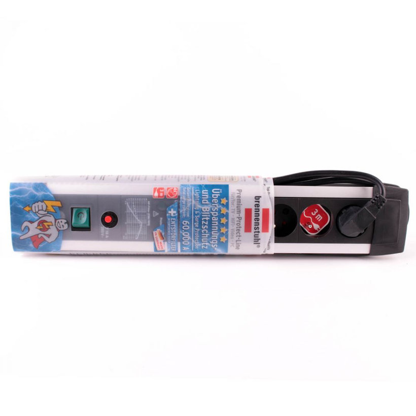 Přepěťová ochrana PROFESIONAL 60ka 3m - 4-zásuvková