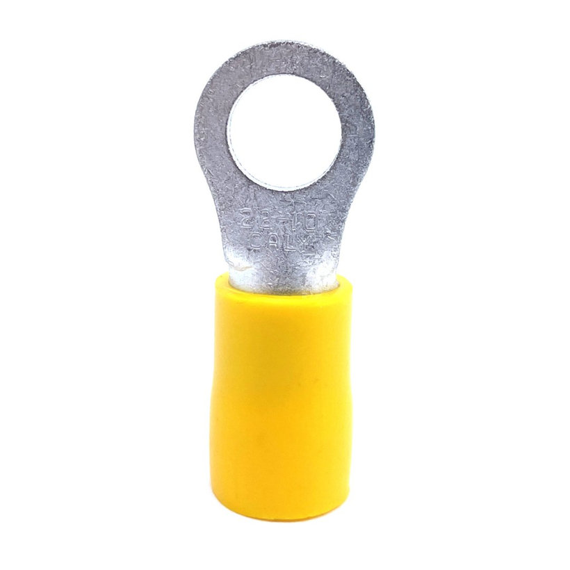 Izolované Cu kabelová oka lisovací žluté 25mm²