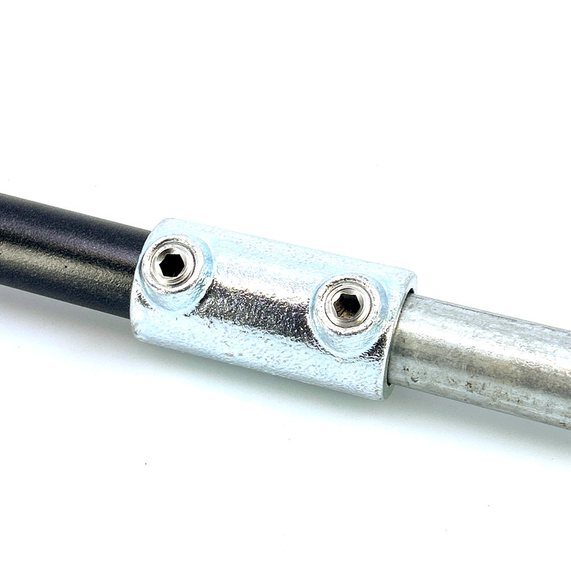 Trubkový konektor 27 mm - pozinkovaný