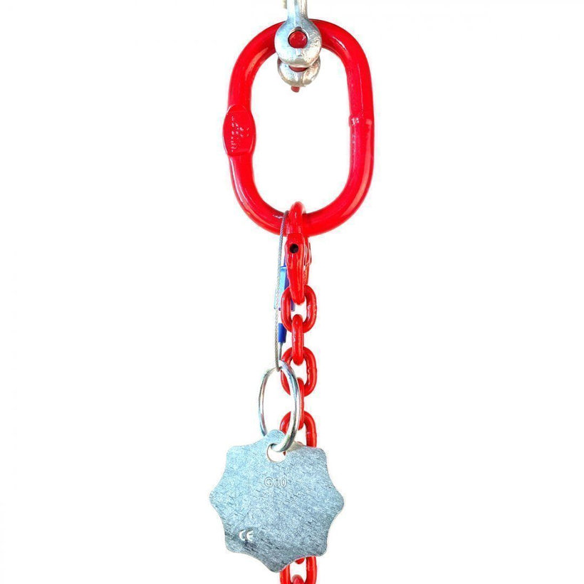 Řetězový závěs oko-hák tř 80 se zkracovačem (5 m, 2000 kg, 8 mm)