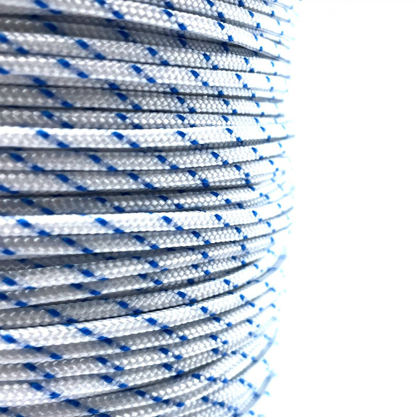 PES lano s jádrem bílé 16pr 4mm