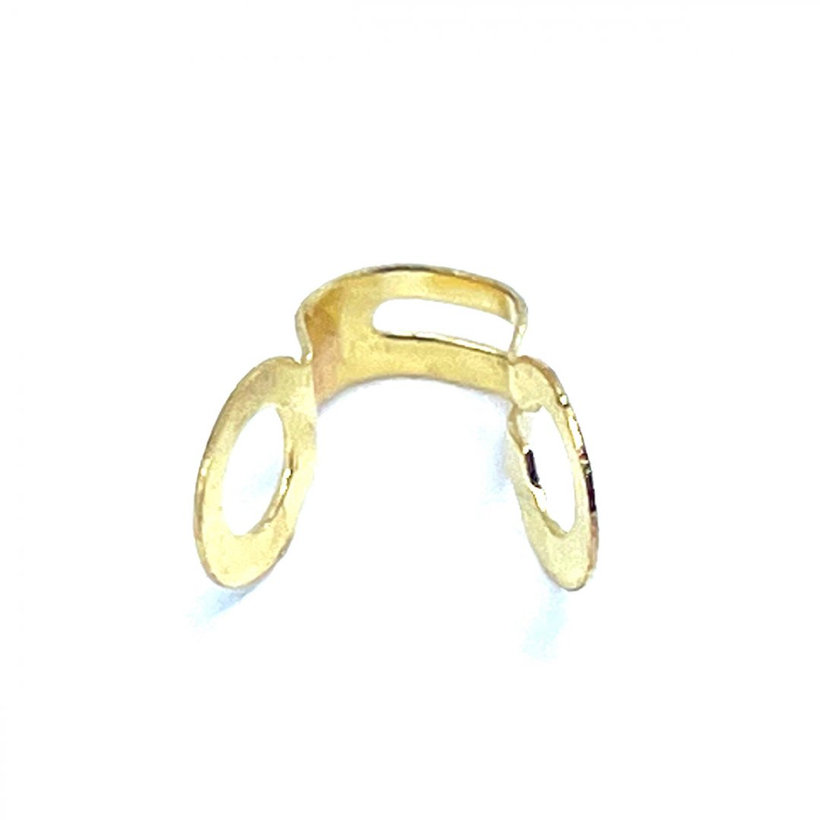 Koncovka na kuličkový řetěz žlutý zinek 3,2-3,6mm