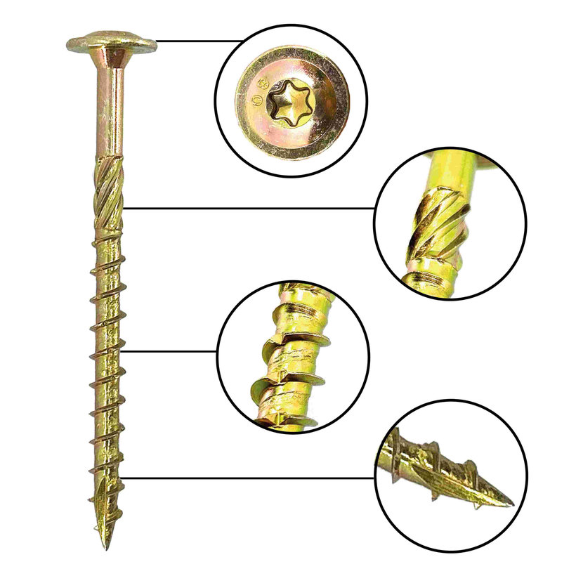 Vrut konstrukční s talířovou hlavou TX40 8x80mm