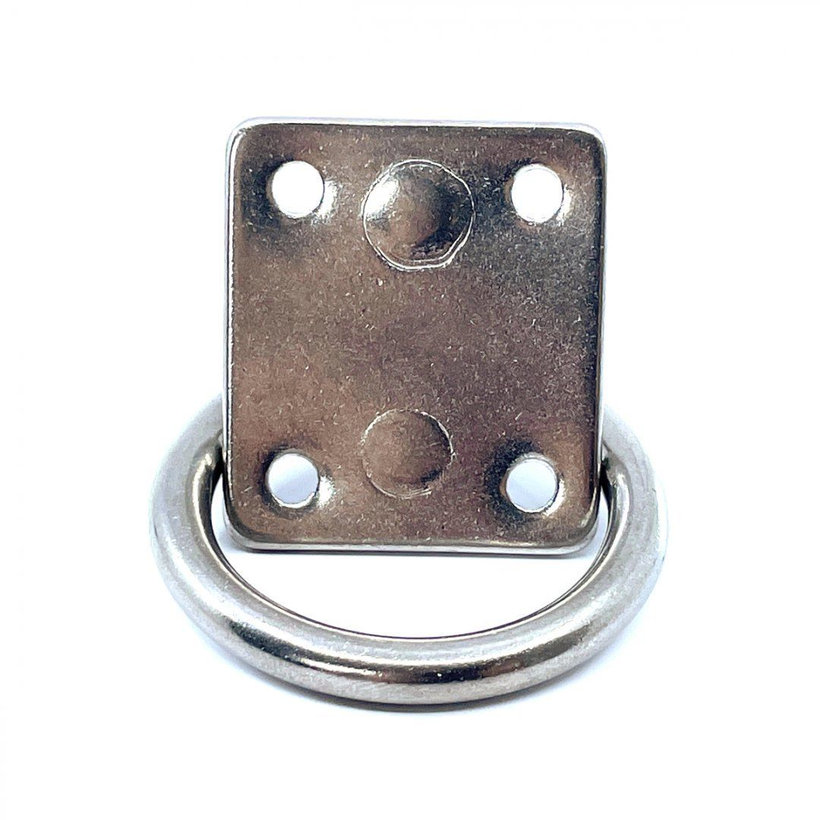 Nerezová deska s okem a kroužkem 40x50mm