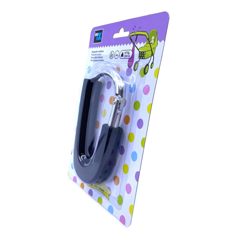 Víceúčelová karabina na dětský kočárek