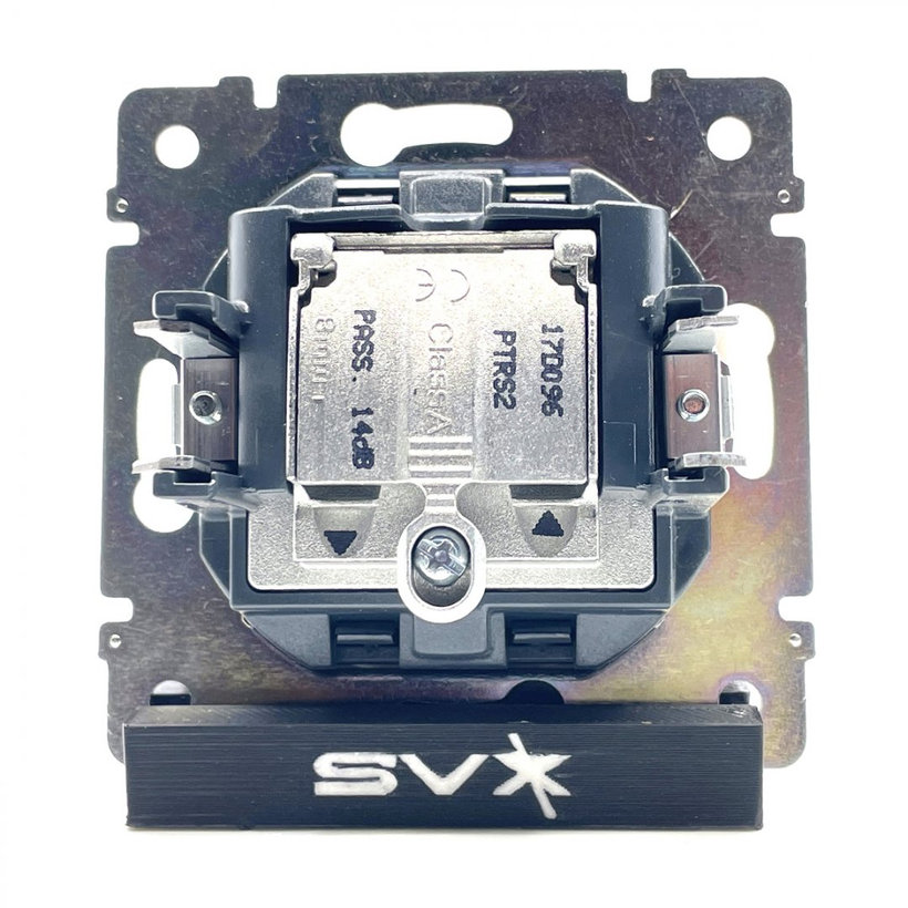 Valena TV-RD-SAT průběžná zásuvka bílá