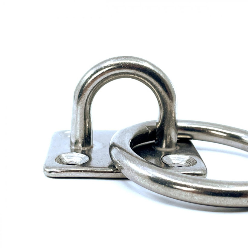 Nerezová deska s okem a kroužkem 30x35mm