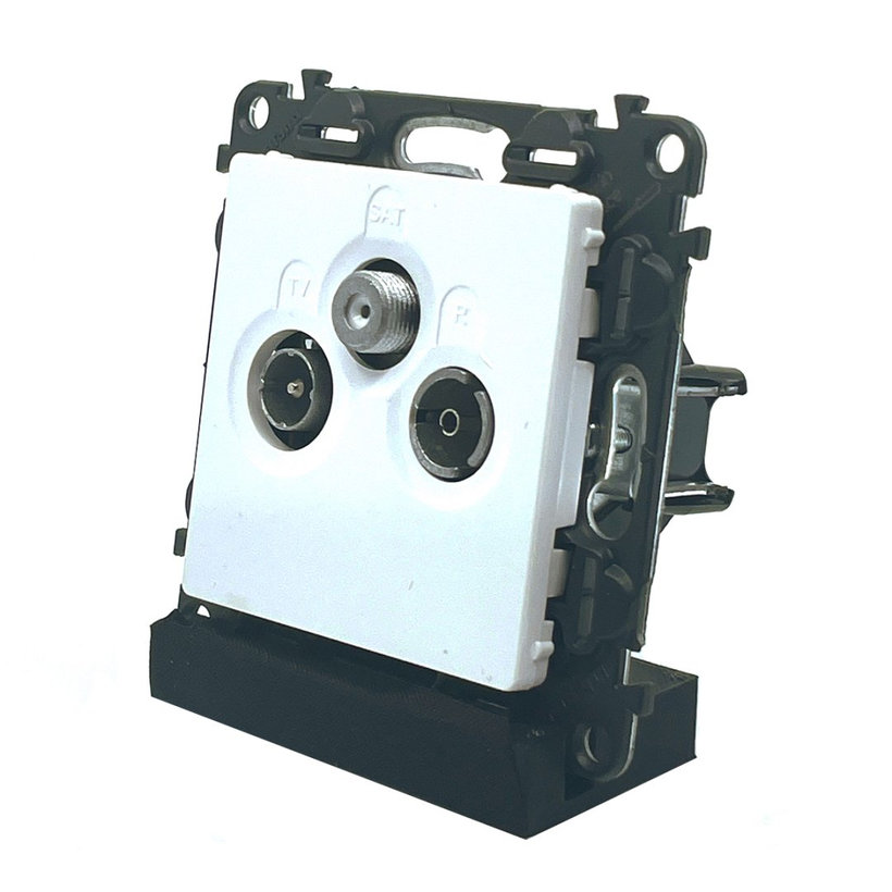 Valena LIFE TV-RD-SAT průběžná zásuvka bílá