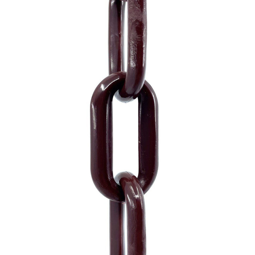 Plastový řetěz hnědo/bordová 10mm