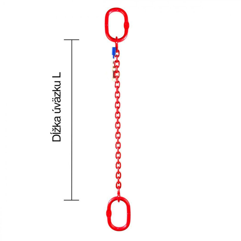 Řetězový závěs oko-oko tř 80 se zkracovačem (1 m, 5300 kg, 13 mm)