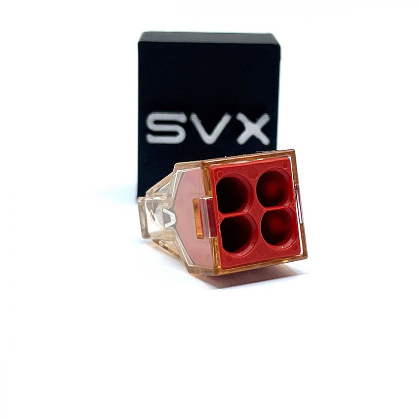 Spojovací svorka bezšroubová - 4 vodiče