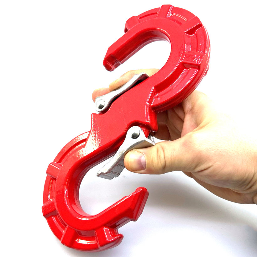 S hák s pojistkou pro offroad červený