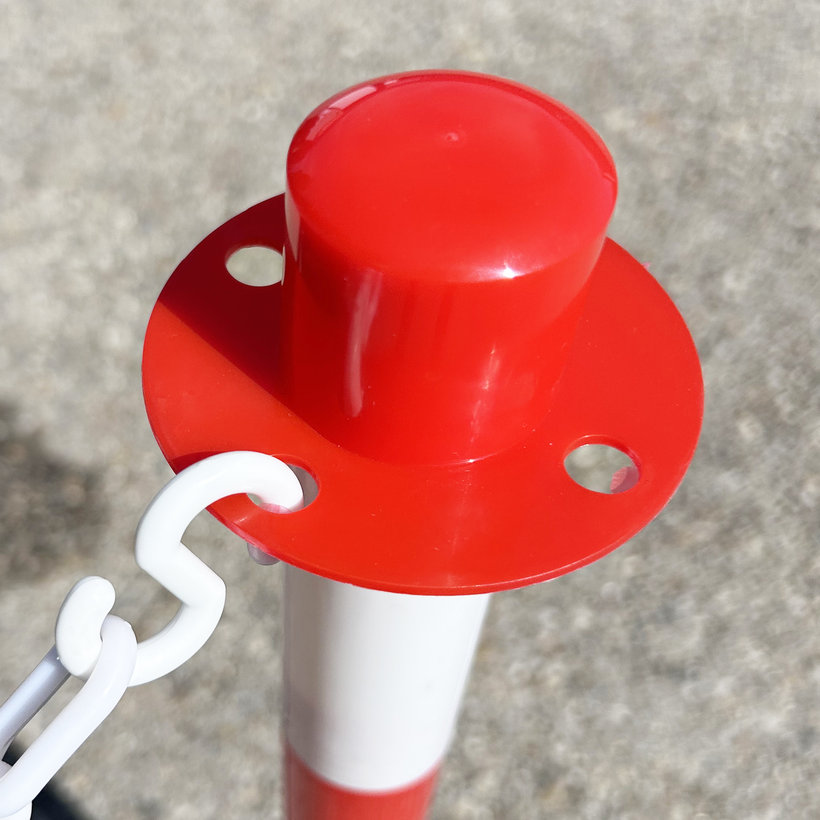 Háček pro plastové řetězy bílý 6mm