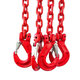 Lanț ridicare ochi-4 cârlige cl. 80 cu scurtător (3m,17 000/11 800 kg, 16mm)