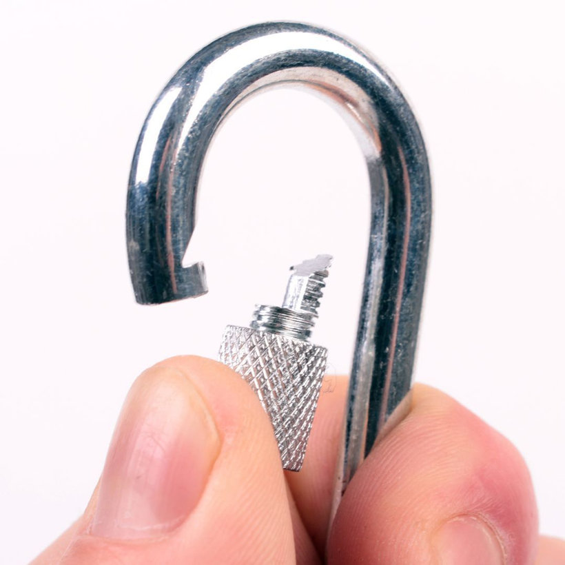 Karabina se zabezpečovací maticí Zn 8mm