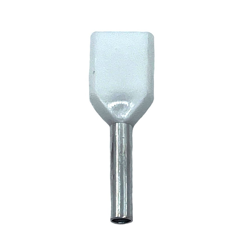 Dvojitá izolovaná kabelová dutinka bílá 0,5mm²