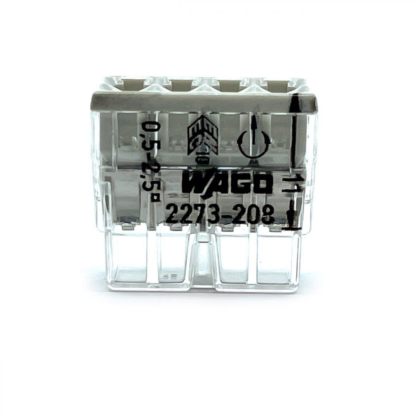 Spojovací svorka bezšroubová - 8 vodičů