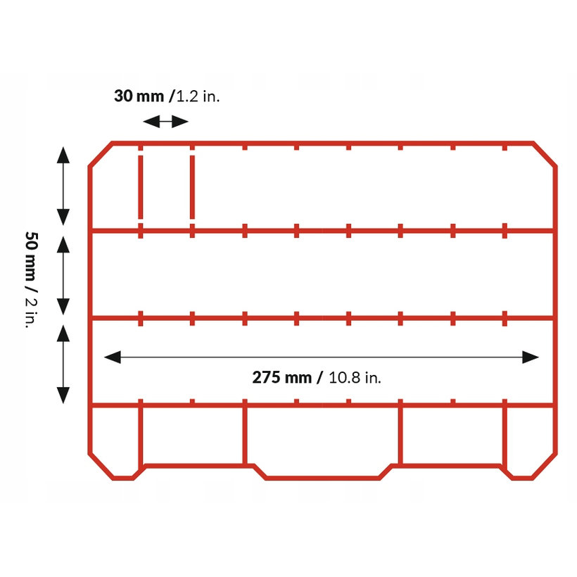 Sada 4 organizérů Compact SET 1 B černá