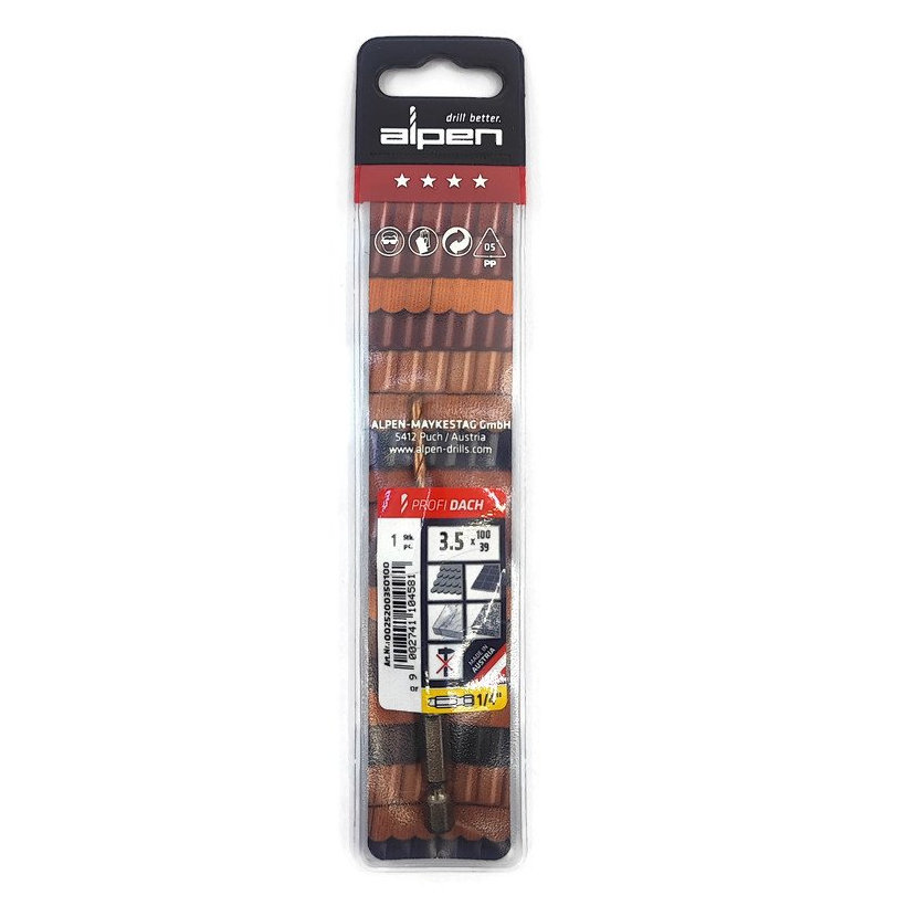 Vrták do střešní krytiny 3,5x39/100mm