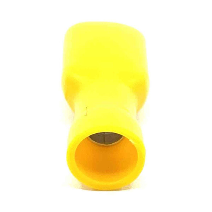 Celoizolované Cu lisovací dutinky ploché žluté