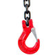 Řetězový závěs oko-2 háky tř 80 se zkracovačem (4,5 m, 1600 kg, 6 mm)