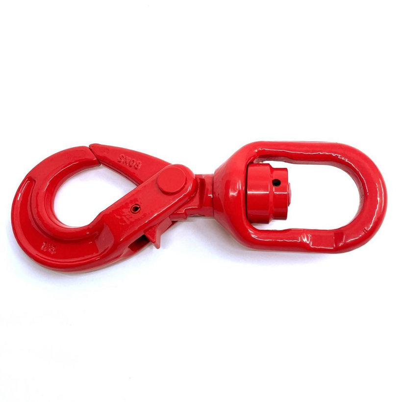 Hák otočný samoz. s ložiskem tř 80 červený 10mm