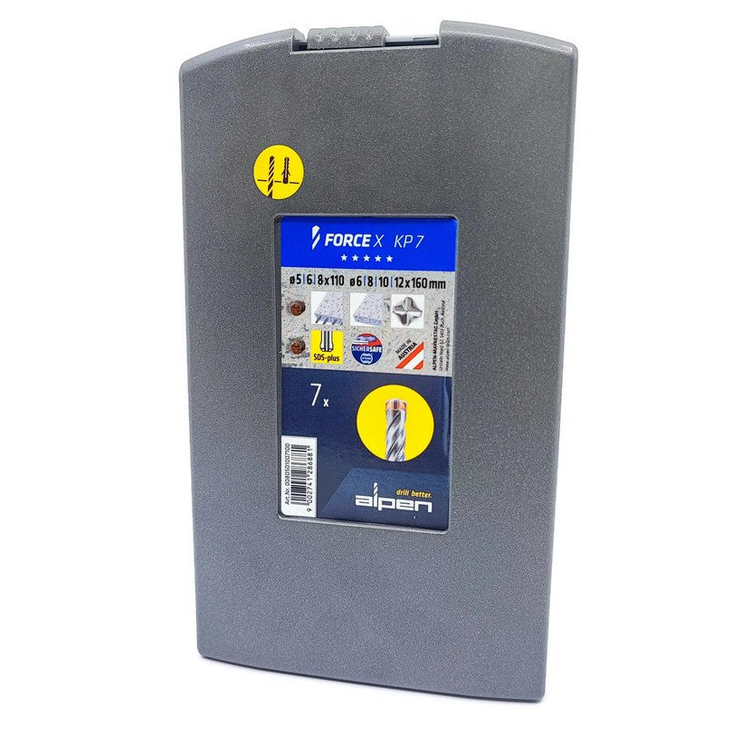 Sada vrtáků do betonu SDS+ 7dílná