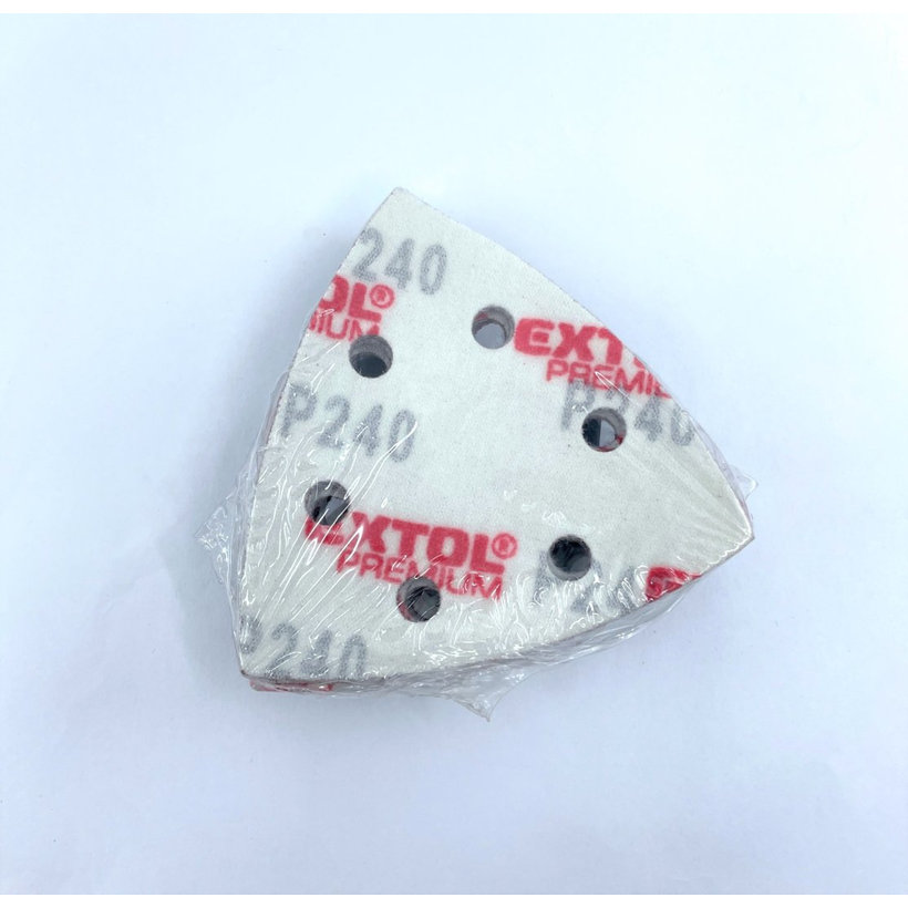 Brusný papír na suchý zip - trojúhelník 93mm P240 20ks